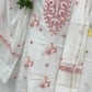 Unstitched Chanderi silk Kurta & Palazzo Material Embroidered