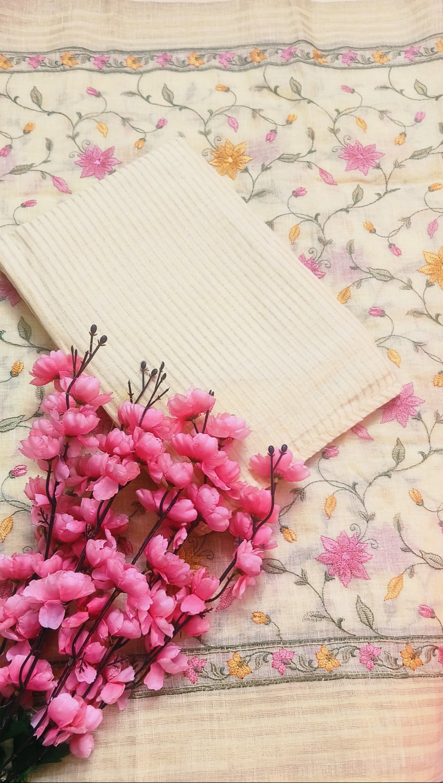 Unstitched Pure Cotton Suit Material