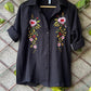 FLORAL EMBROIDERED MULMUL COTTON SHIRT